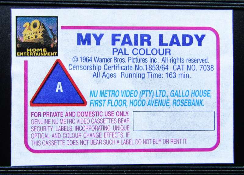 My Fair Lady - Audrey Hepburn - Movie VHS Tape