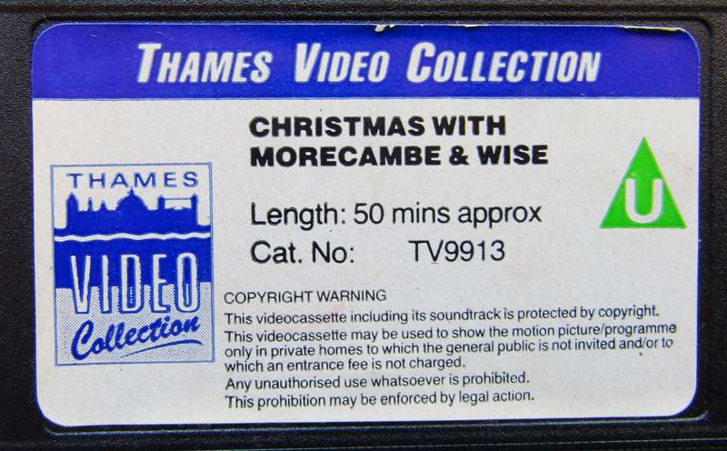 Christmas with Morecambe & Wise - VHS Video Tape (1986)