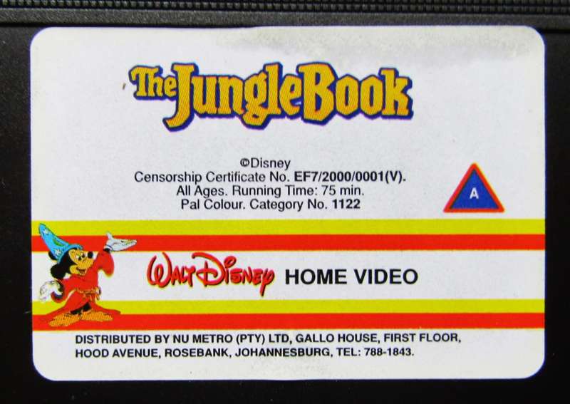 The Jungle Book - Walt Disney VHS Tape (2000)
