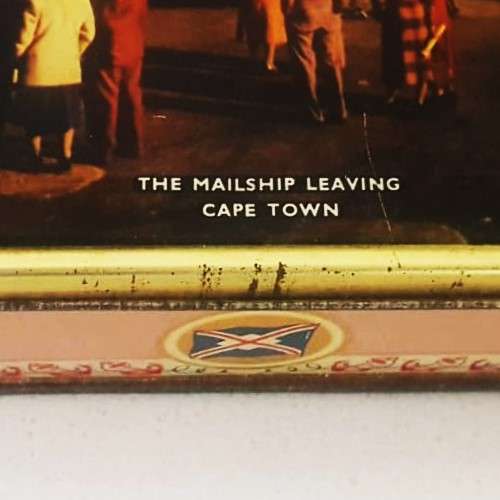 Old Union Castle Mailship Leaving Cape Town Toffee Tin