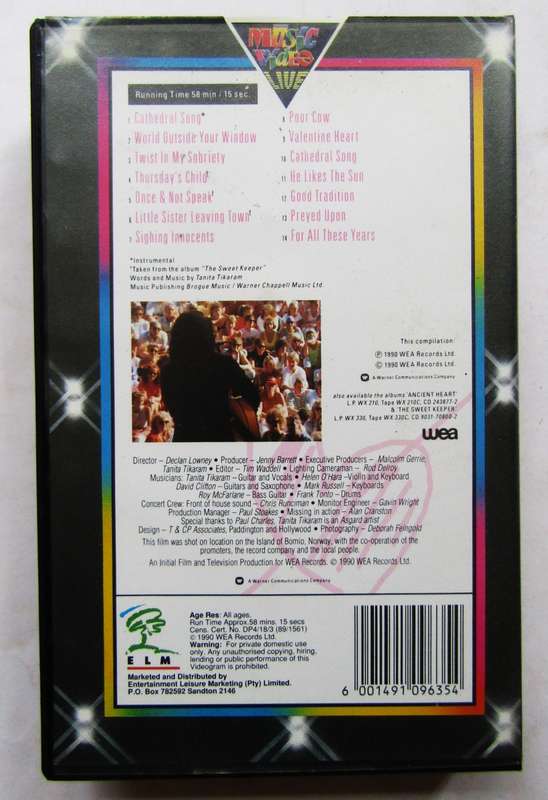 Tanita Tikaram - Ancient Heart - VHS Video Tape (1990)