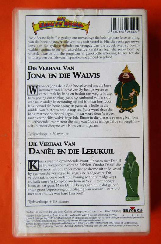 Jona en die Walvis - My Eerste Bybel - VHS Video Tape (1995)