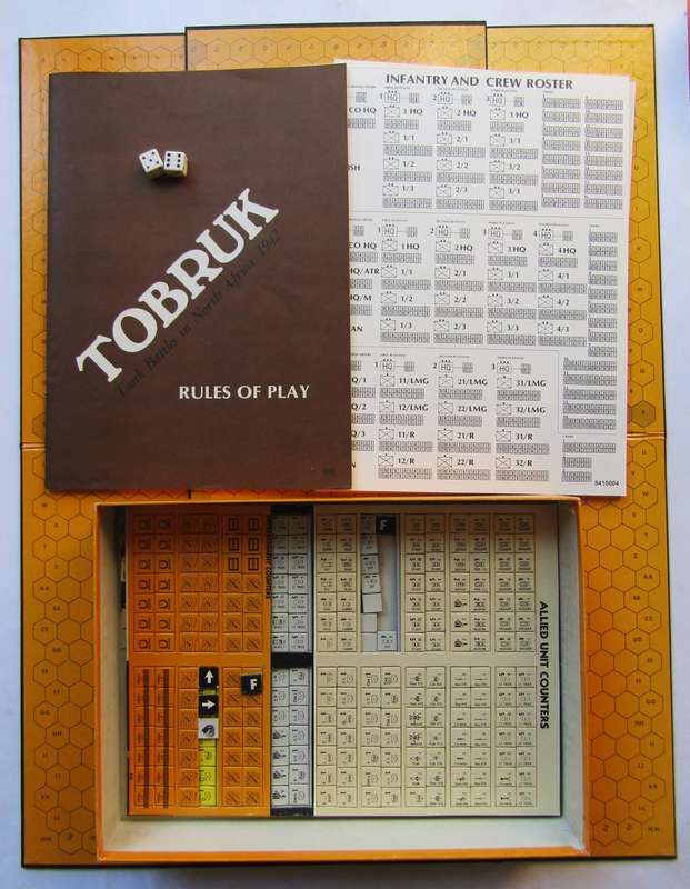 Tobruk - WW2 Tank Battle in North Africa - Board Game (1975)