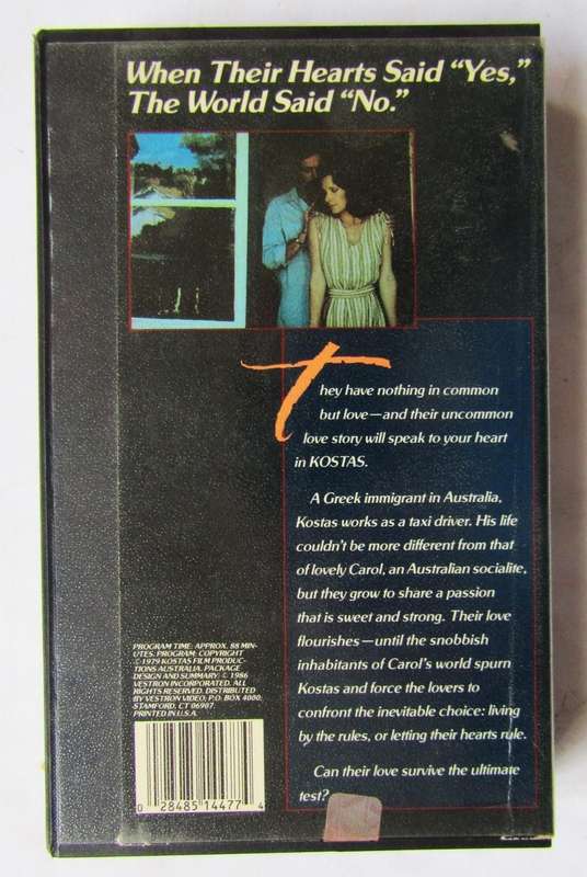 Kostas - Movie VHS Tape (1986)