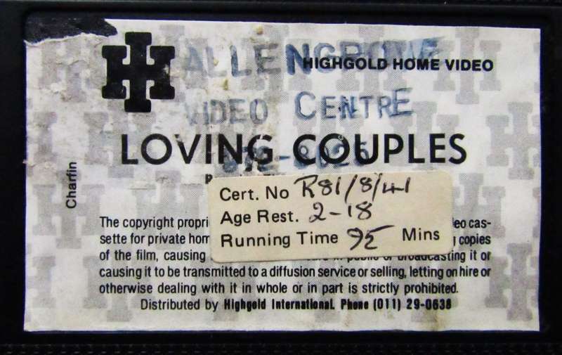 Loving Couples - Shirley MacLaine - Movie VHS Tape (1981)