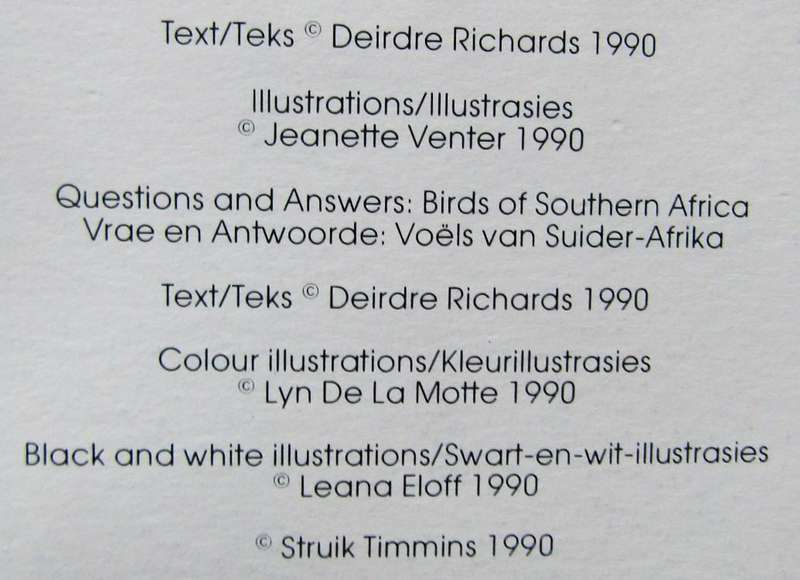 1990 Weet-Bix Birds and Mammals Sticker Card Album
