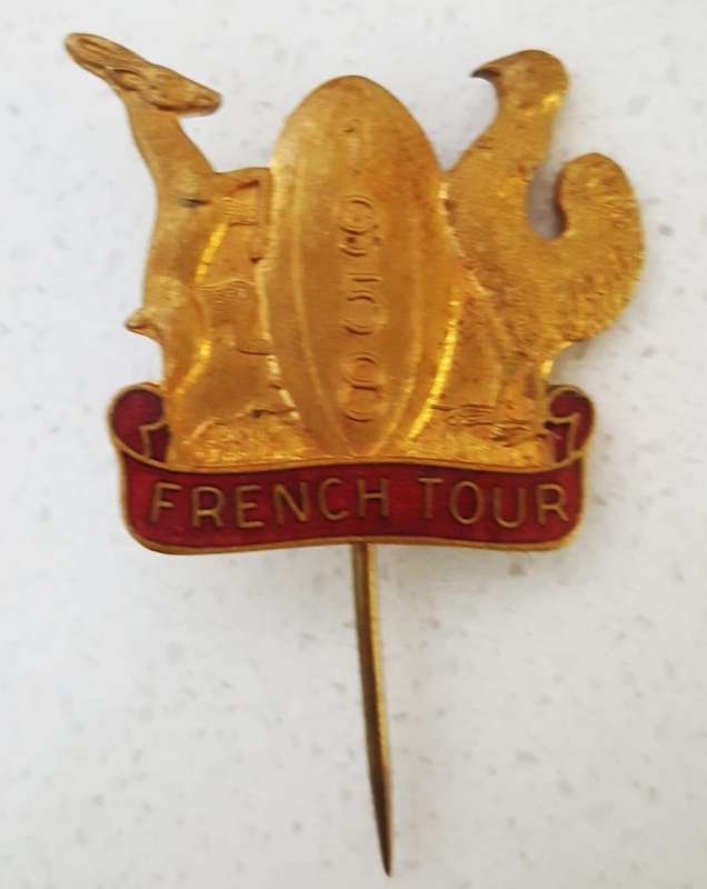 1958 France Rugby Tour to South Africa Lapel Pin Badge