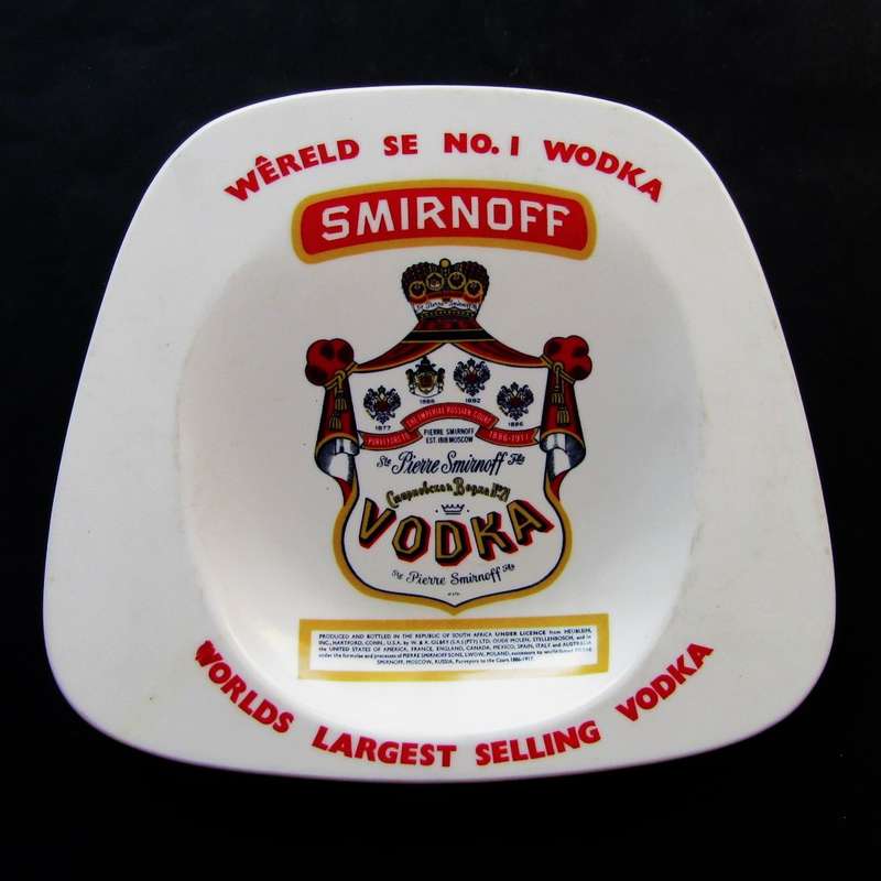 Old Smirnoff Vodka Ashtray