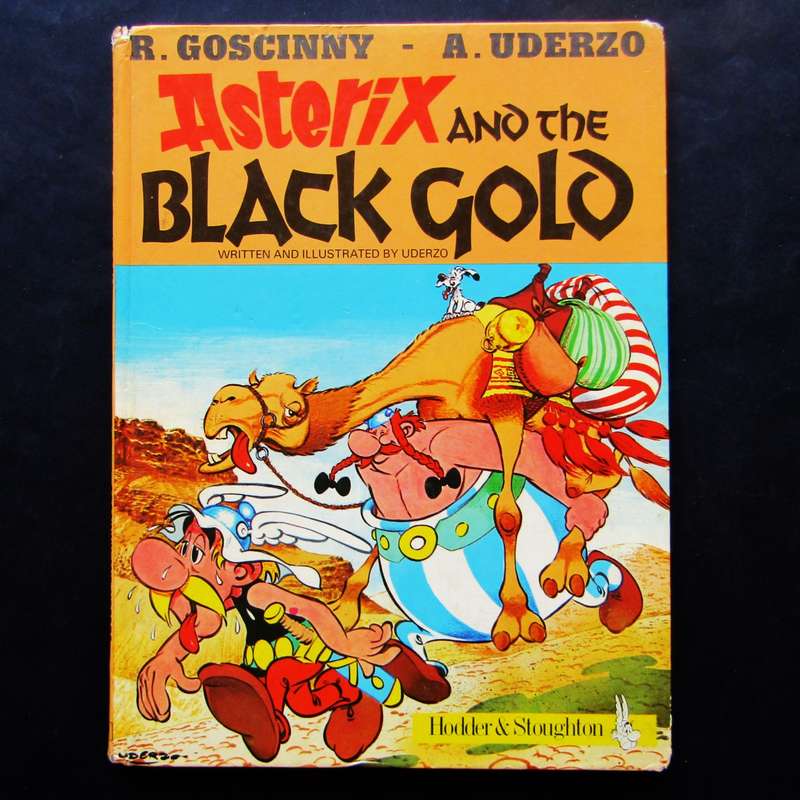 Asterix and the Black Gold - Hardcover Book (1982)