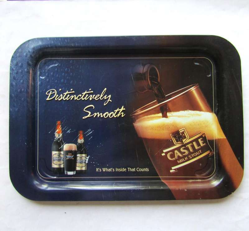 Old Castle Milk Stout Metal Bar Tray