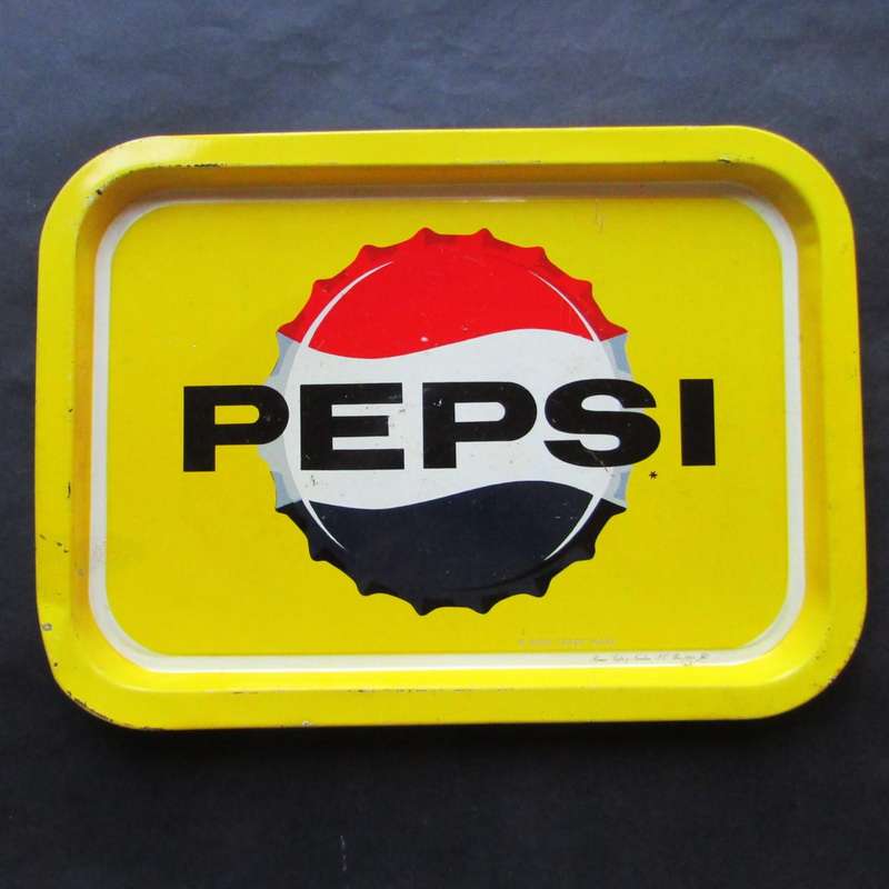 Old Pepsi Cola Metal Advertising Tray