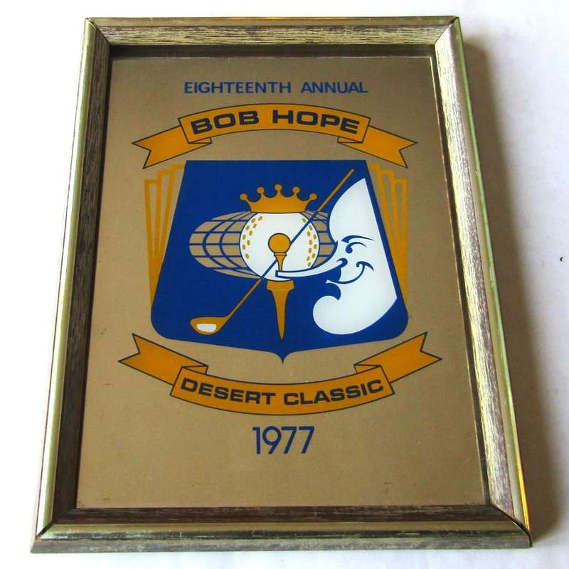1977 Bob Hope Desert Classic Golfing Bar Mirror