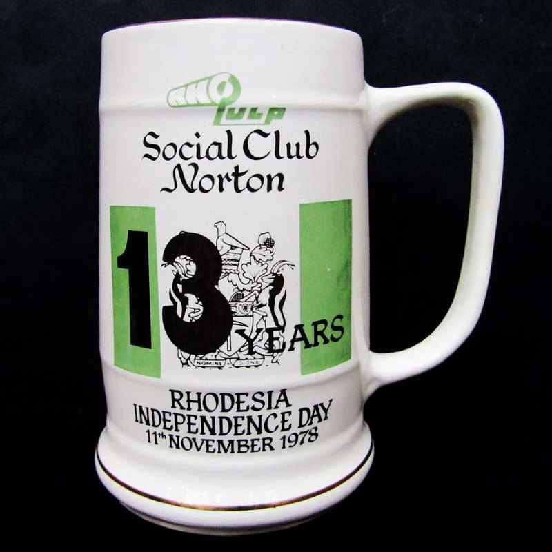 1978 Rhodesia Independence Day Beer Mug