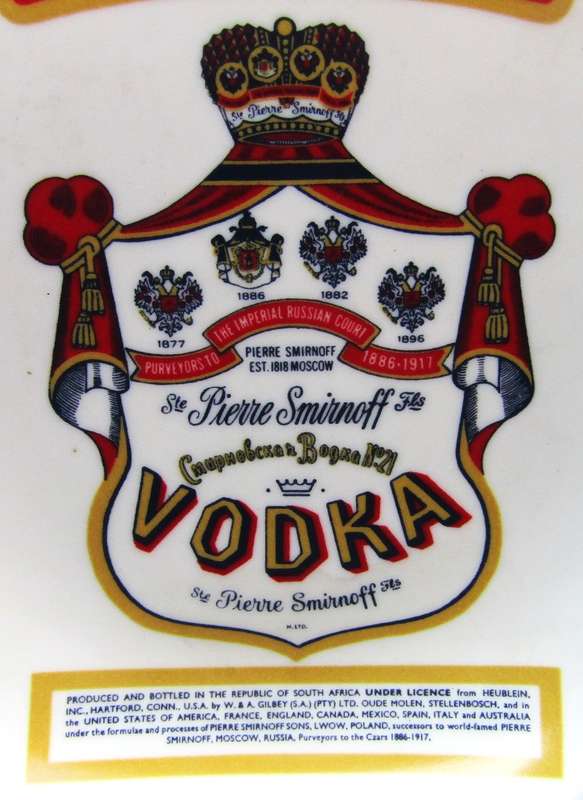 Old Smirnoff Vodka Ashtray