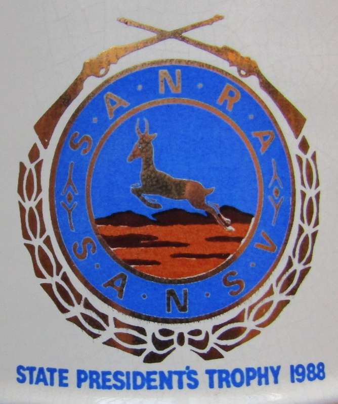 1988 SANRA State President's Trophy Shooting Beer Mug