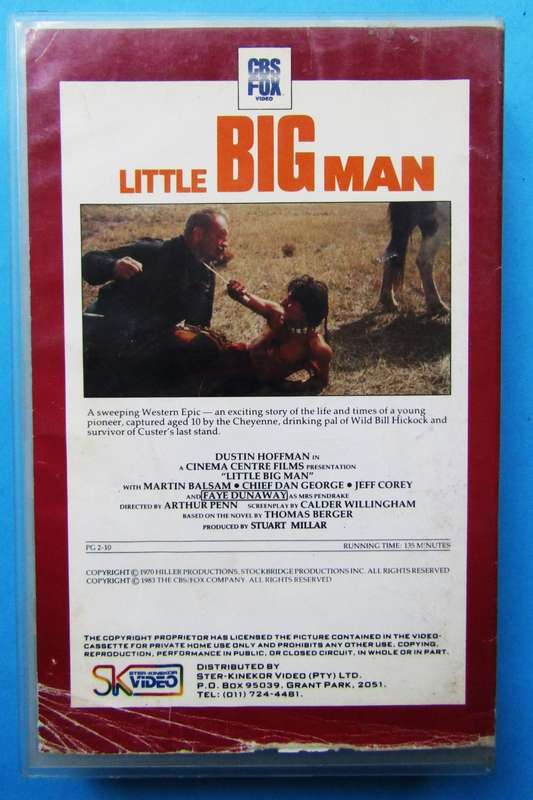 Little Big Man - Dustin Hoffman - Epic Movie VHS Tape (1983)