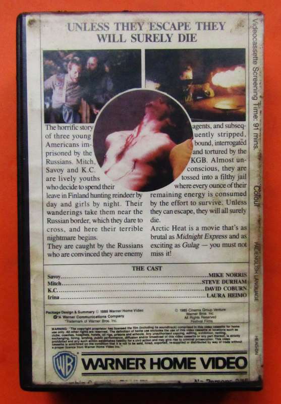 Artic Heat - Action Movie VHS Tape (1986)