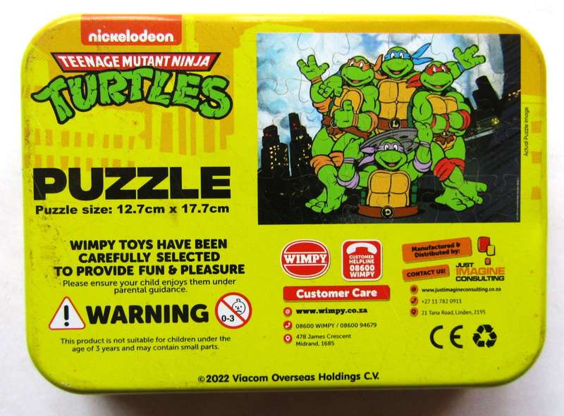 Teenage Mutant Ninja Turtles Metal Puzzle Tin
