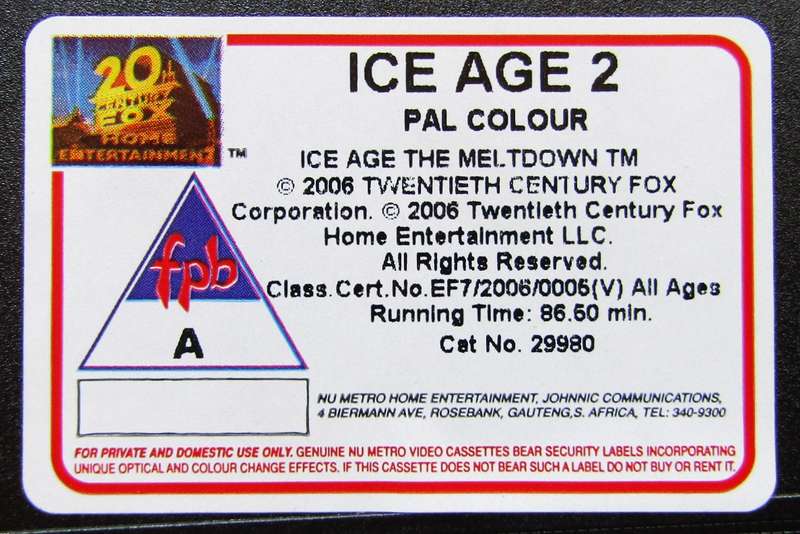 Ice Age 2: The Meltdown - Movie VHS Tape (2006)