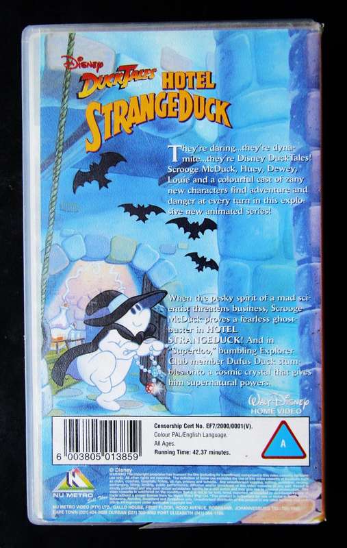 DuckTales - Hotel StrangeDuck - Walt Disney VHS Tape (2000)