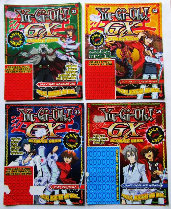 Lot of 4 Yu-Gi-Oh! GX Guide Magazines