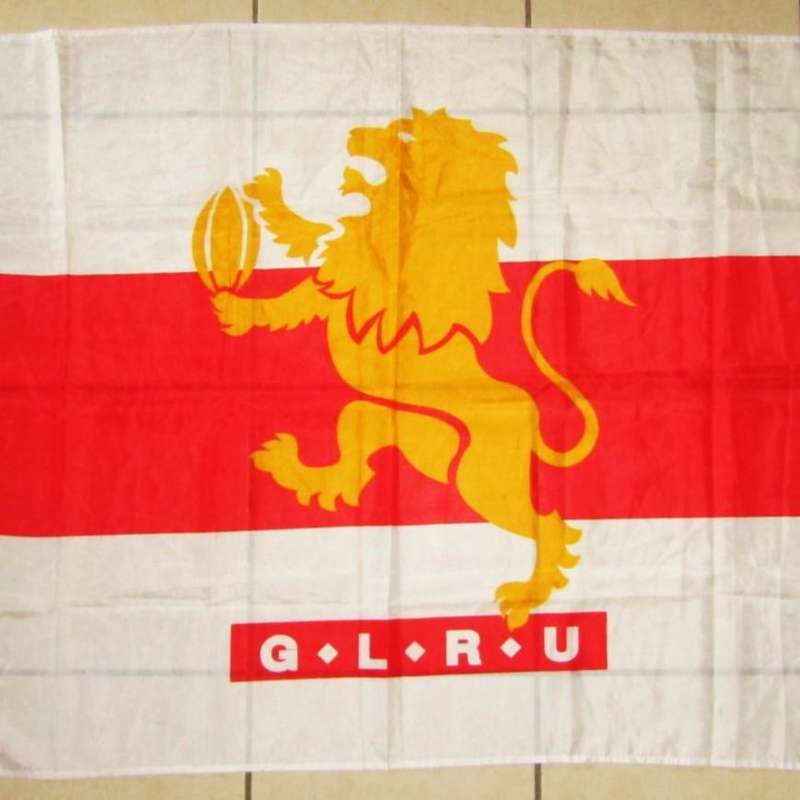 Large Golden Lions Rugby Flag