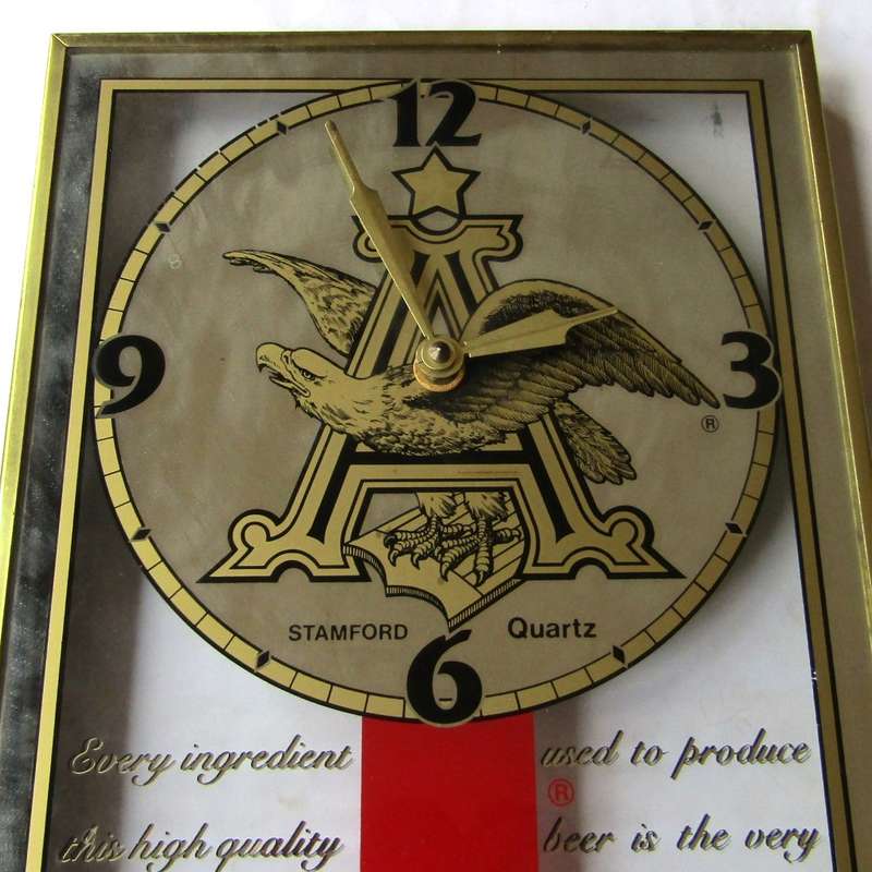 Old Michelob Beer Bar Sign with Clock