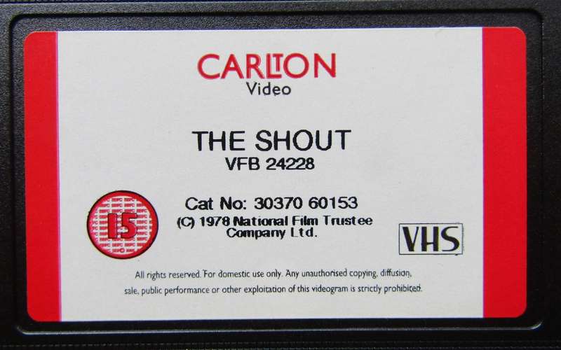 The Shout - Alan Bates - Horror Movie VHS Tape (1978)