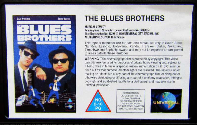 The Blues Brothers - Movie VHS Tape (1980)