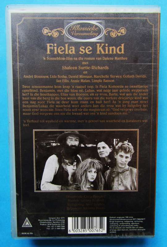 Fiela se Kind - Movie VHS Tape (1998)