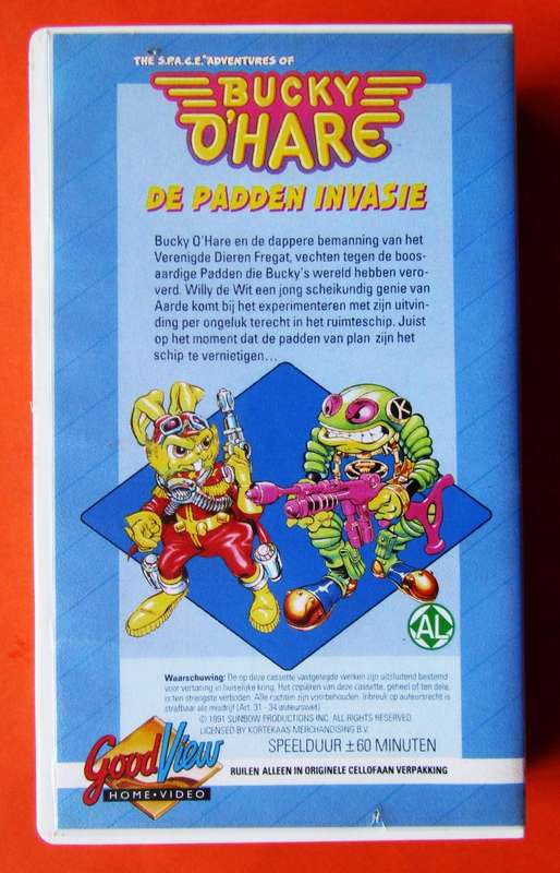Bucky O'Hare - Netherlands - TV Series VHS Tape (1991)