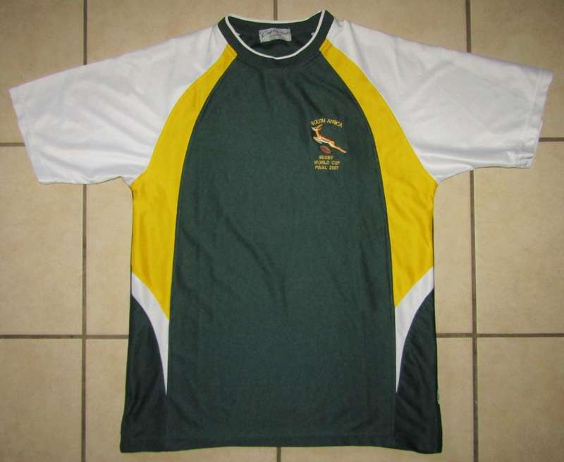 2007 World Cup Final Springbok Rugby Shirt - Large Size