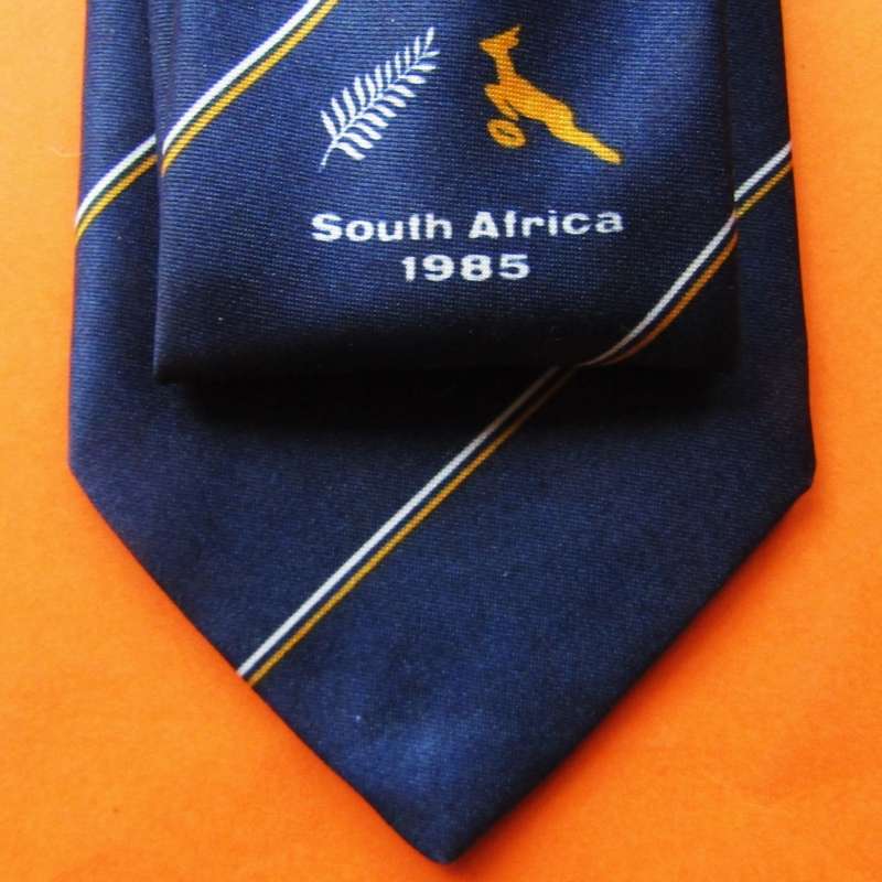 1985 All Blacks vs Springboks Rugby Neck Tie