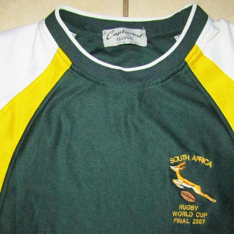 2007 World Cup Final Springbok Rugby Shirt - Large Size