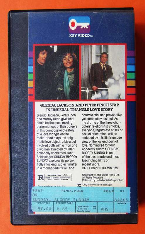 Sunday Bloody Sunday - Movie VHS Tape (1971)