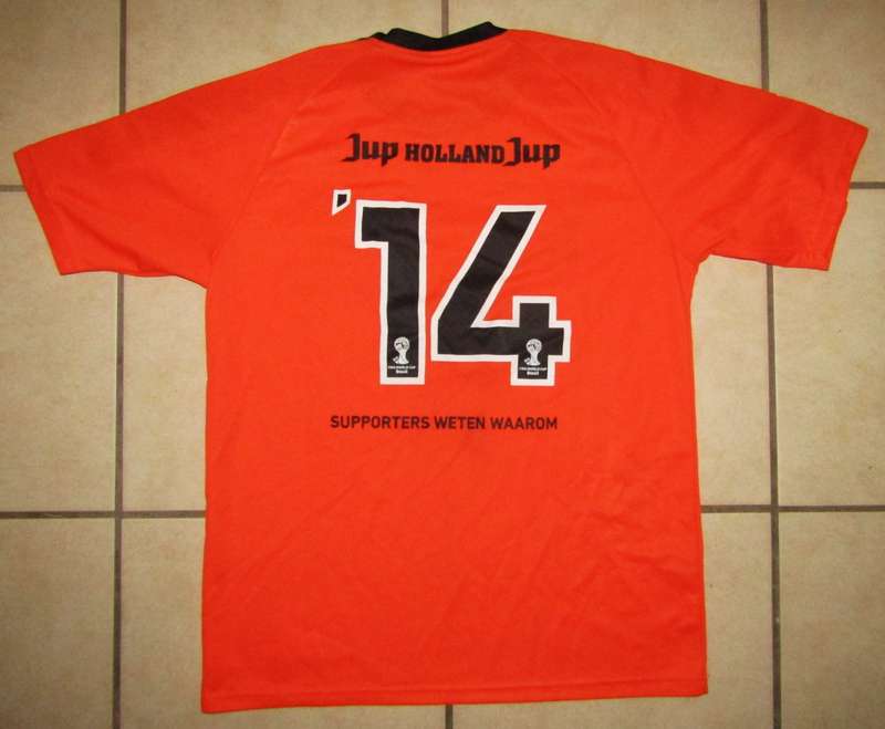 2014 World Cup Holland Football Supporter Jersey