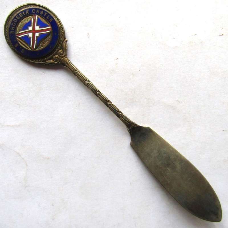 Old Union Castle Shipping Line SS Rhodesia Castle Butter Knife