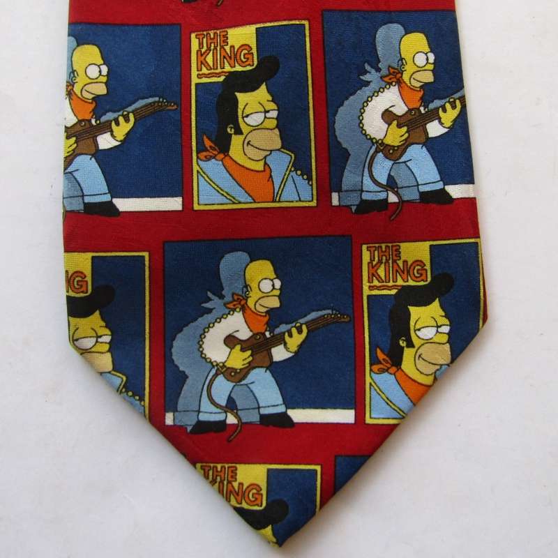1998 Homer Simpson and Elvis Neck Tie