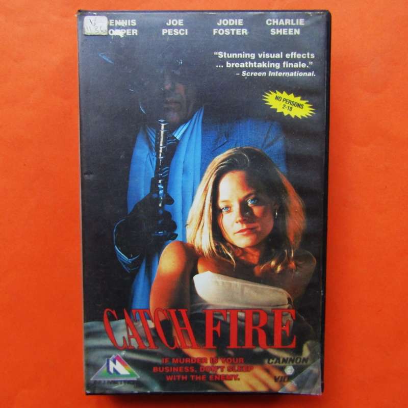 Catchfire - Jodie Foster - Crime Movie VHS Tape (1992)