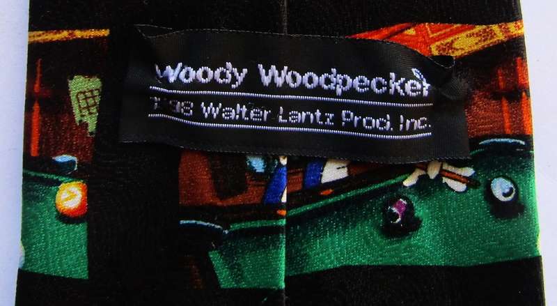 1998 Woody Woodpecker Cartoon Neck Tie