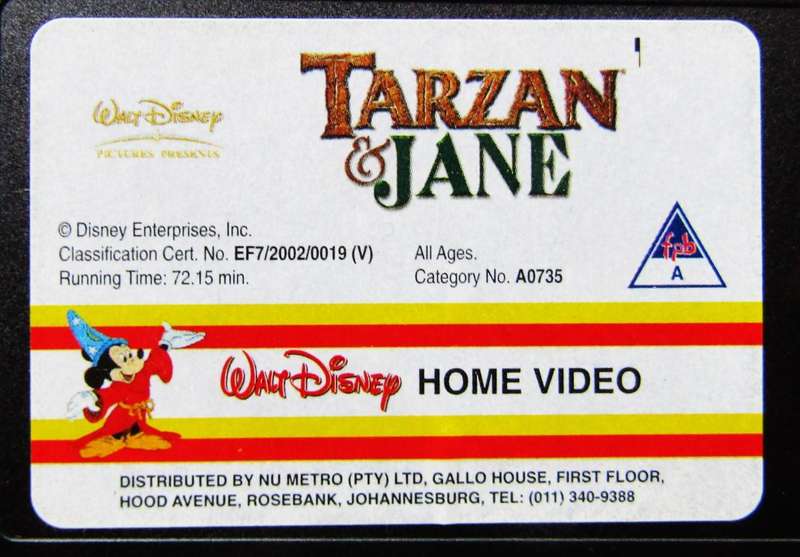 Tarzan & Jane - Walt Disney VHS Tape (2002)
