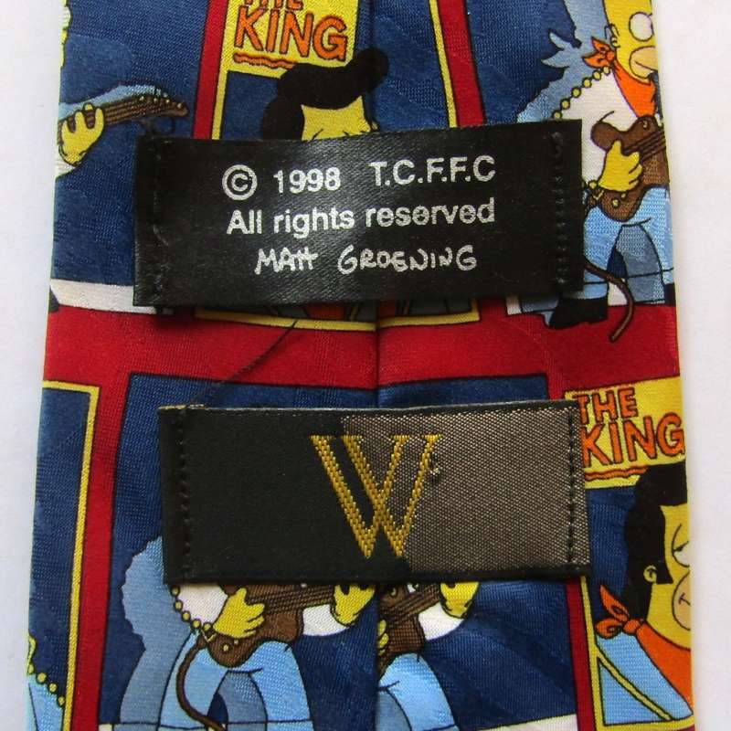 1998 Homer Simpson and Elvis Neck Tie