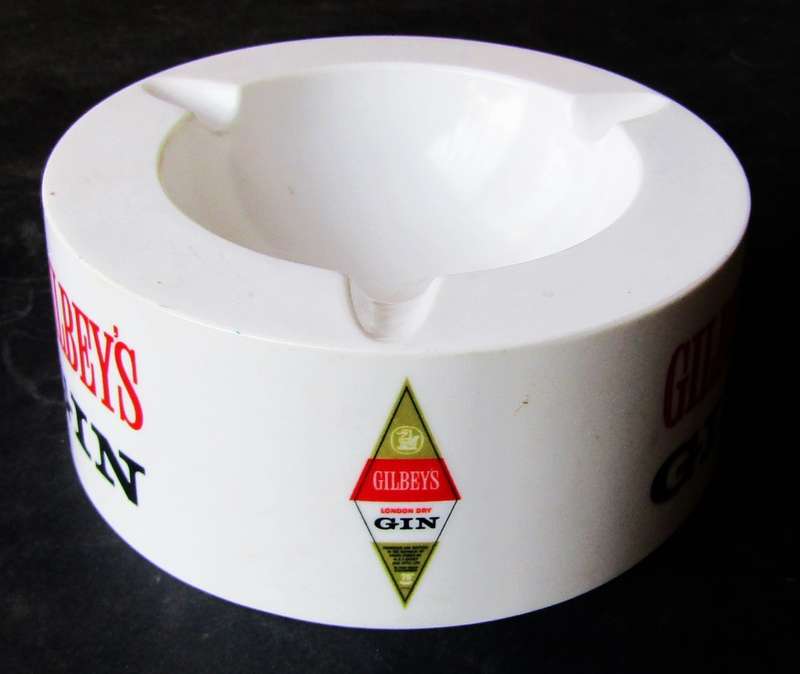 Old Gilbey's Gin Ashtray