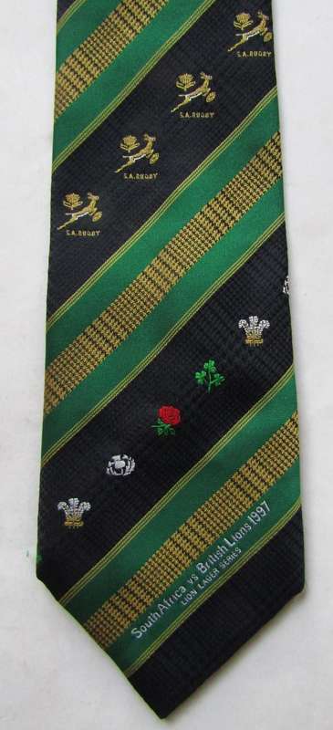 1997 Springboks vs British Lions Rugby Neck Tie