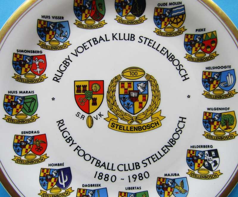 1980 Stellenbosch Rugby 100 Year Display Plate