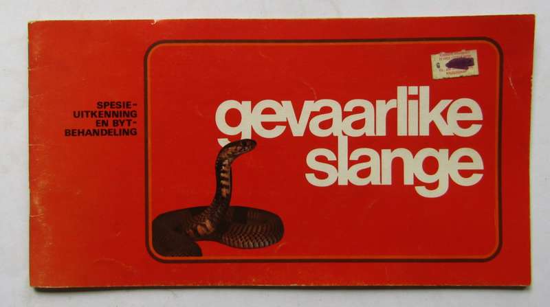 Old SA Dangerous Snakes & Treatment of Bites Information Booklet