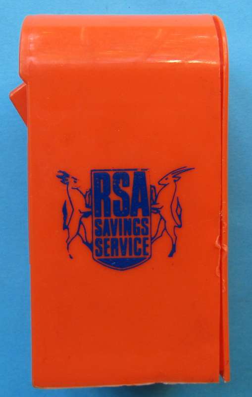 1969 RSA Savings Service Plastic Money Box