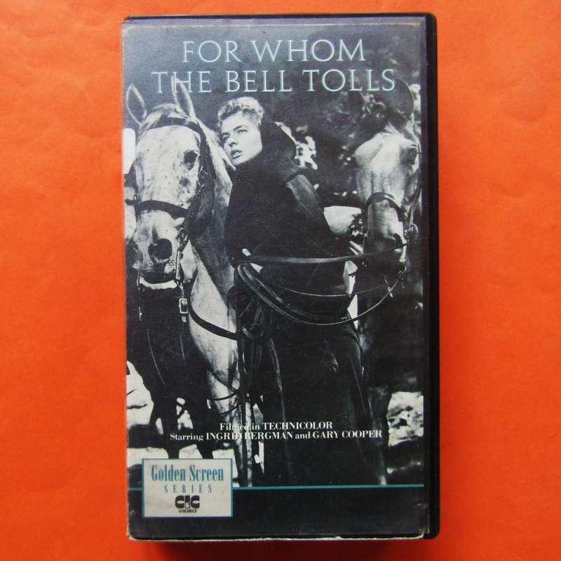 For Whom the Bell Tolls - War Movie VHS Tape