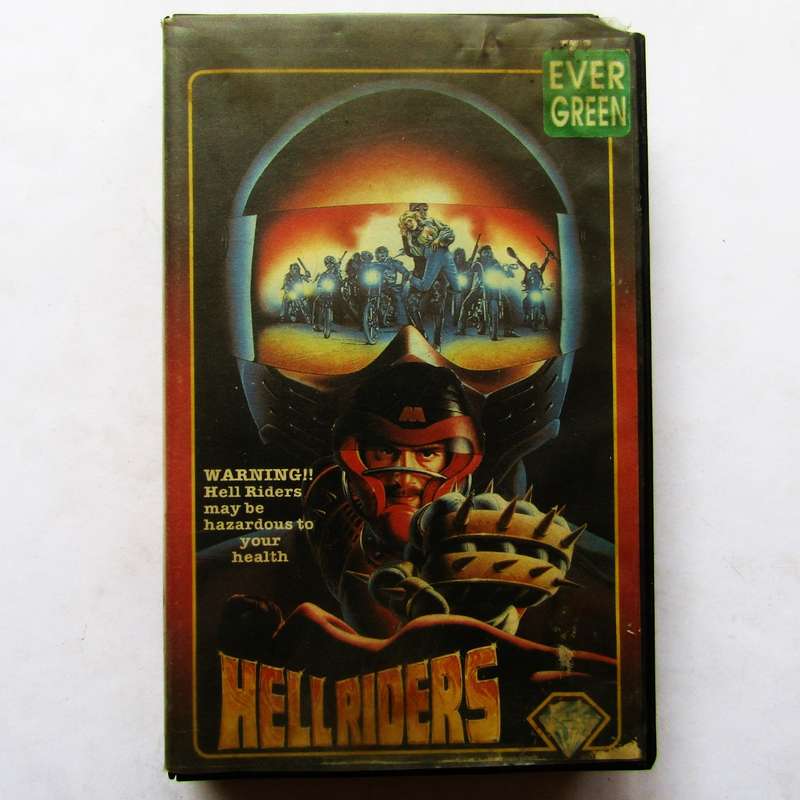 Case for a 1985 Hell Riders Movie VHS Tape