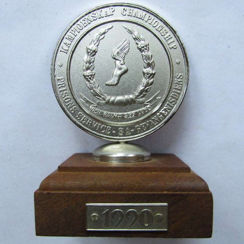 1990 SA Prison Service Shooting Medal Trophy